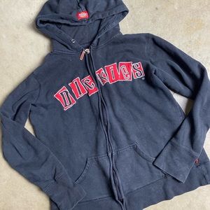 Black womens dickies zip up.